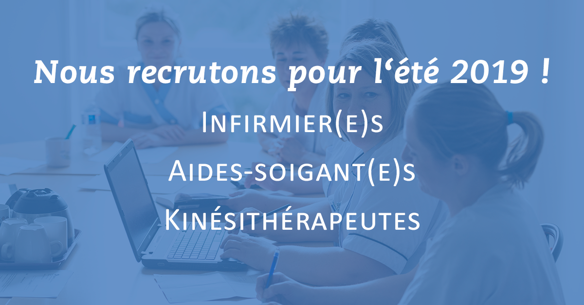 Nous recrutons pour l'été 2019 !