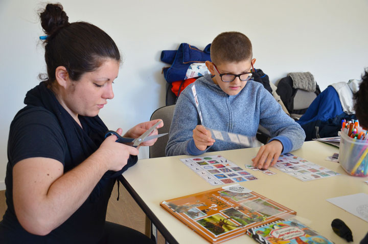 Atelier médiation animale à l'IME SESSAD La Fleuriaye à Carquefou