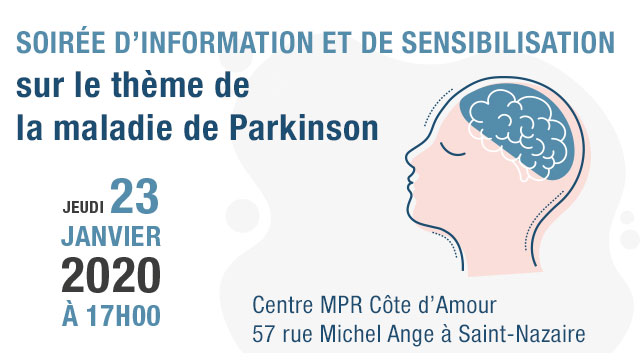 Jeudi 23 janvier : soirée de sensibilisation à la maladie de Parkinson à Saint-Nazaire